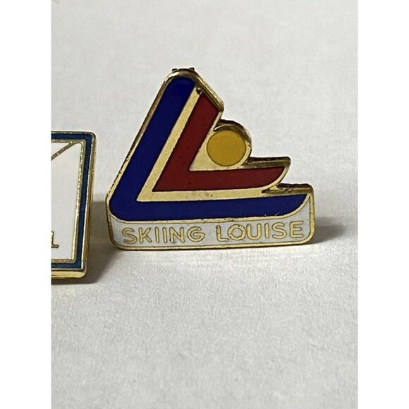 Lake Louise Canada Ski Resort Skiing Louise Pin & Trees Are Hell LOT 2 - Picture 4 of 8